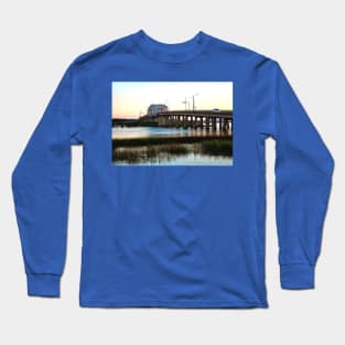 Beaufort Woods Memorial Bridge at Sunset Long Sleeve T-Shirt